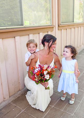 You’ll Love the Bright Colors and Tropical Bouquets in This Granola-Glam Wedding
