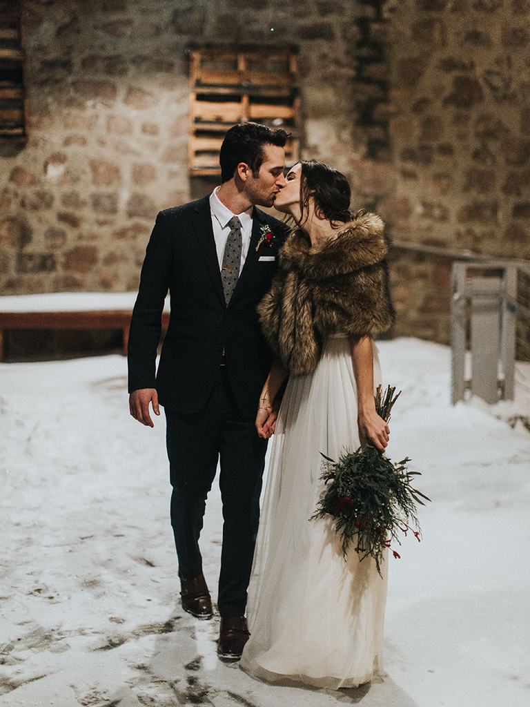 13 Furry Coats and Wraps to Wear to Your Winter Wedding