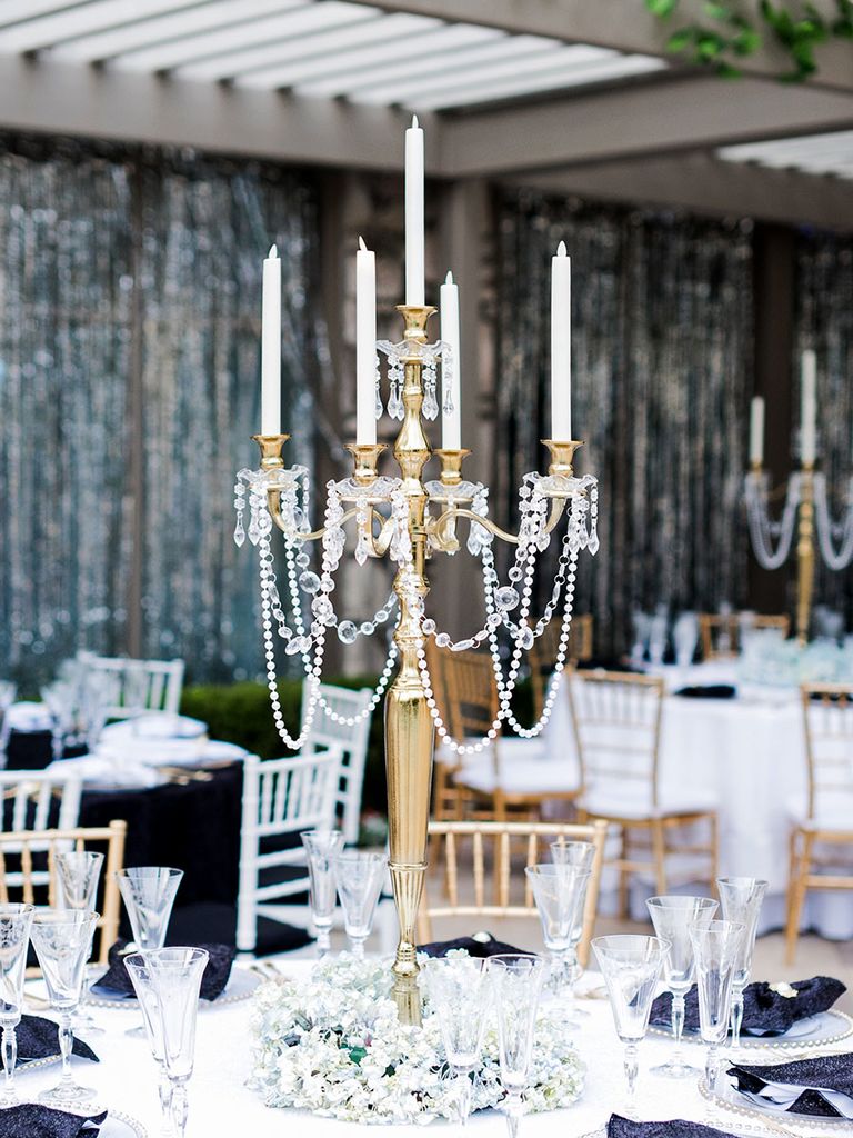 13 Glamorous Centerpieces With Serious Bling