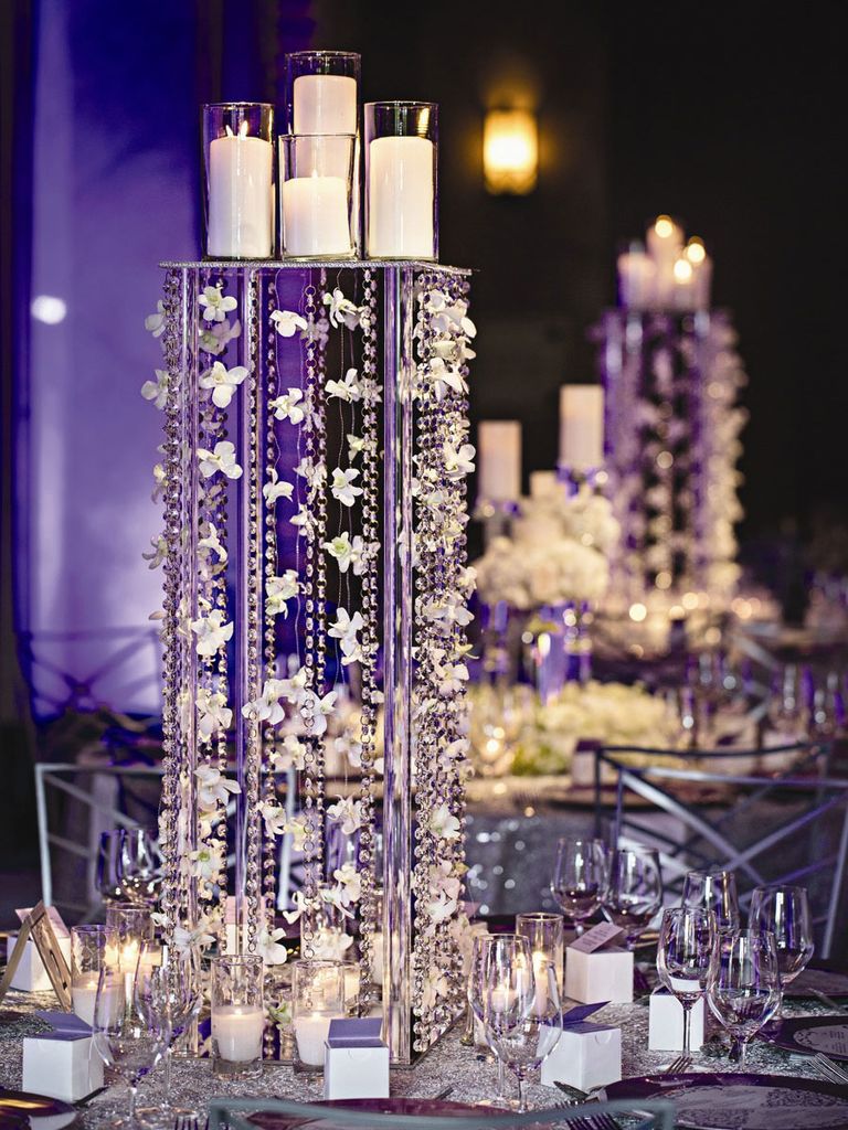 13 Glamorous Centerpieces With Serious Bling