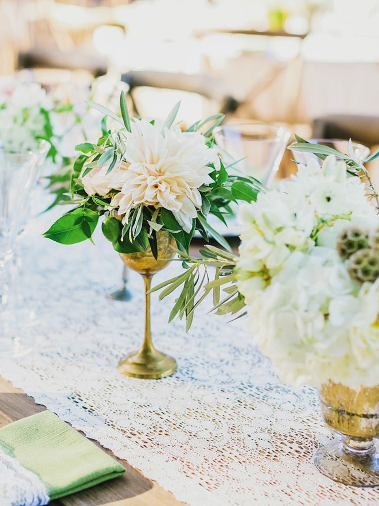 15 Ways to Use Greenery in Your Reception Centerpieces
