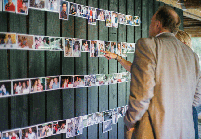 16 Creative Ways To Display Family Photos At Your Wedding