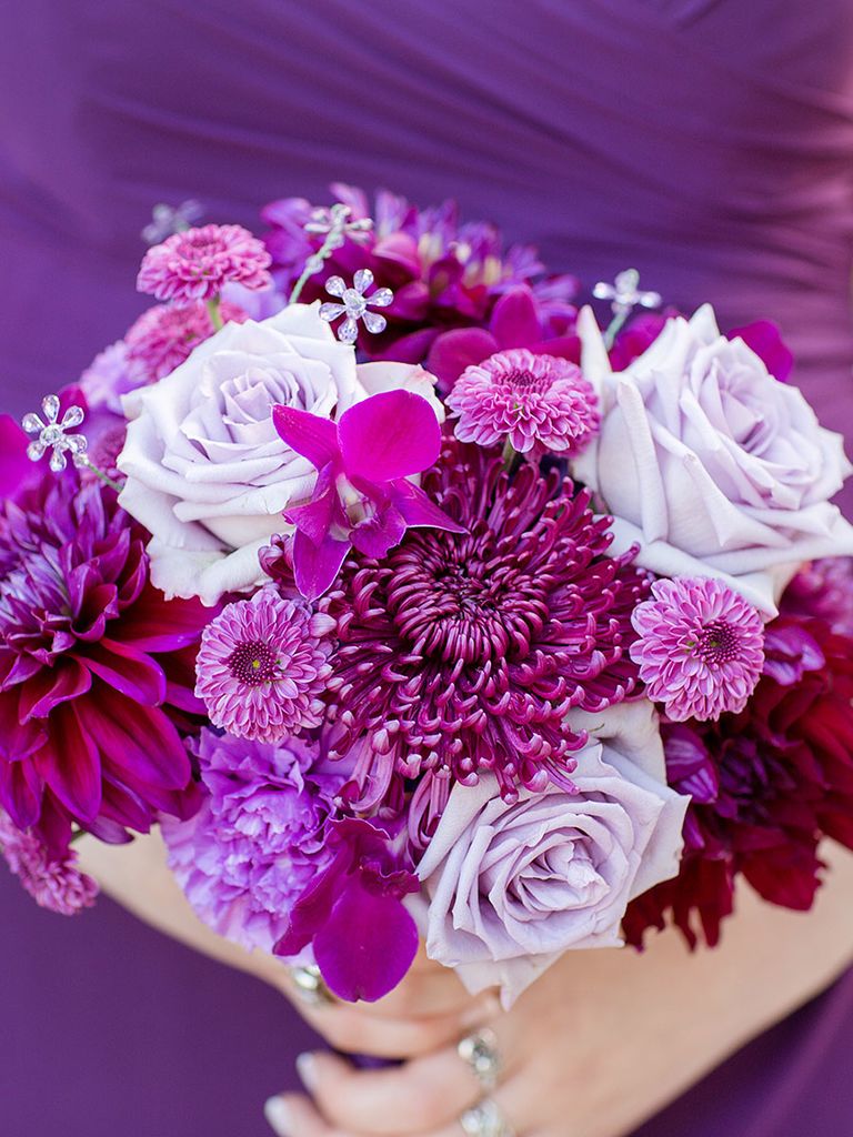 16 Purple Wedding Bouquet Ideas and the Best Blooms in Hue
