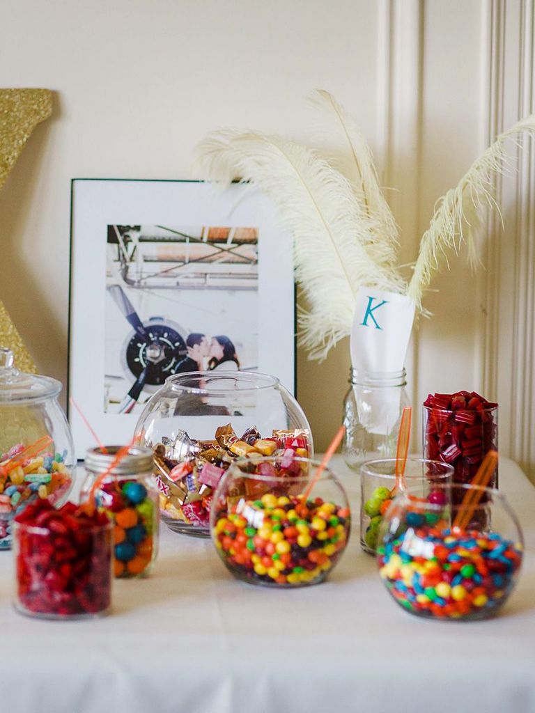 17 Creative Candy Bar Ideas That Can Double as Wedding Favors