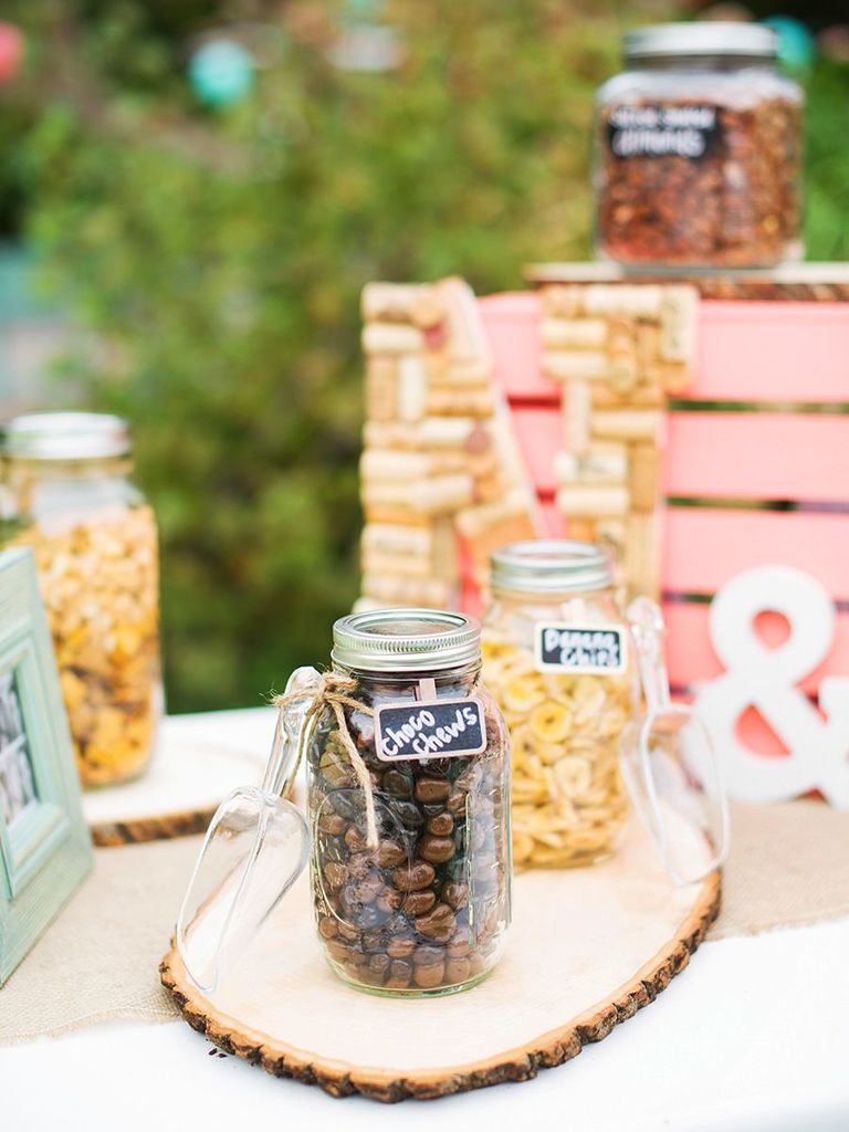 17 Creative Candy Bar Ideas That Can Double as Wedding Favors