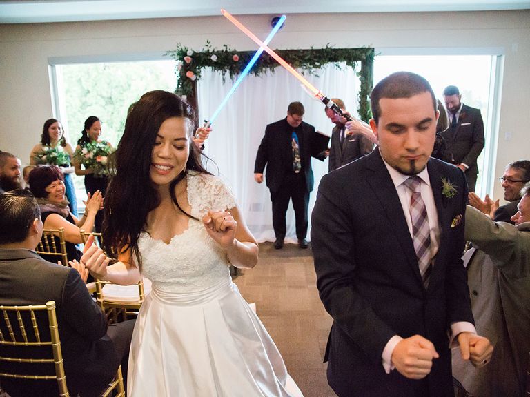 This Star Wars–Themed Wedding Featured Surprise Stormtroopers