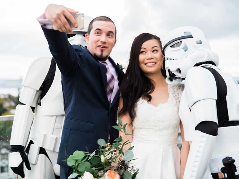 This Star Wars–Themed Wedding Featured Surprise Stormtroopers