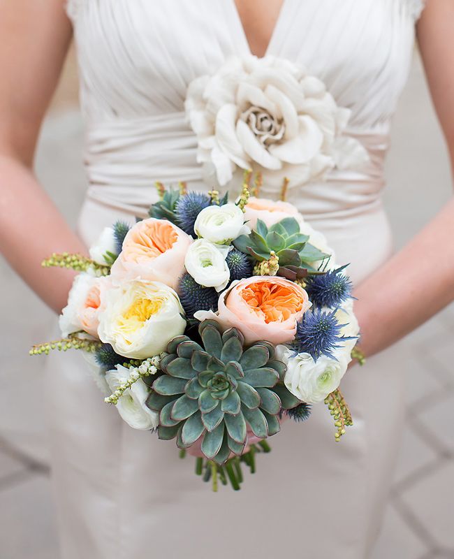 “Something Blue” Bridal Bouquets Are A Creative Way To Tie In This Wedding Tradition