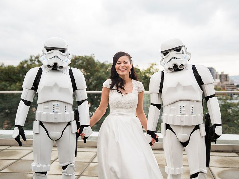 This Star Wars–Themed Wedding Featured Surprise Stormtroopers