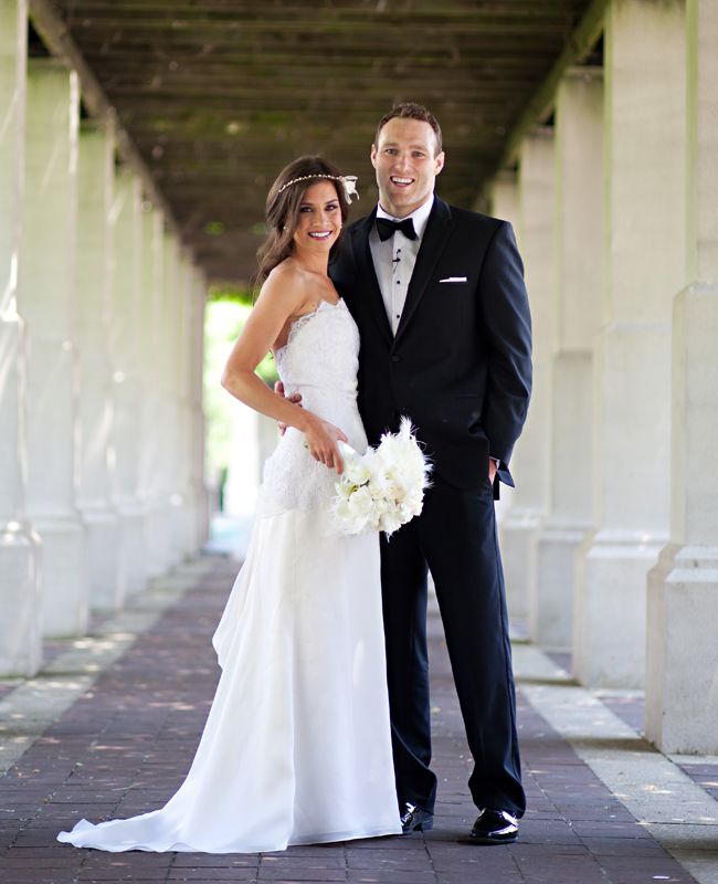 A Glam 1920s-Inspired Wedding with Feather Accents by Amanda Donaho Photography