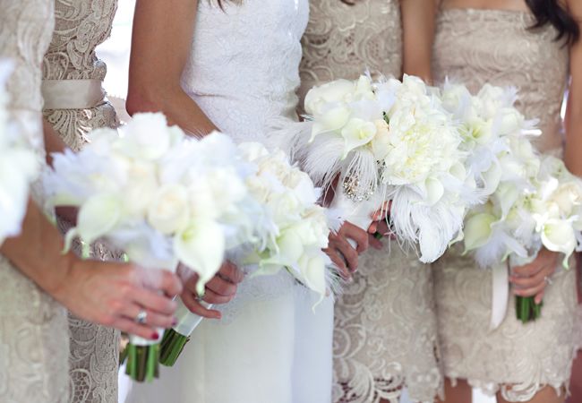 A Glam 1920s-Inspired Wedding with Feather Accents by Amanda Donaho Photography