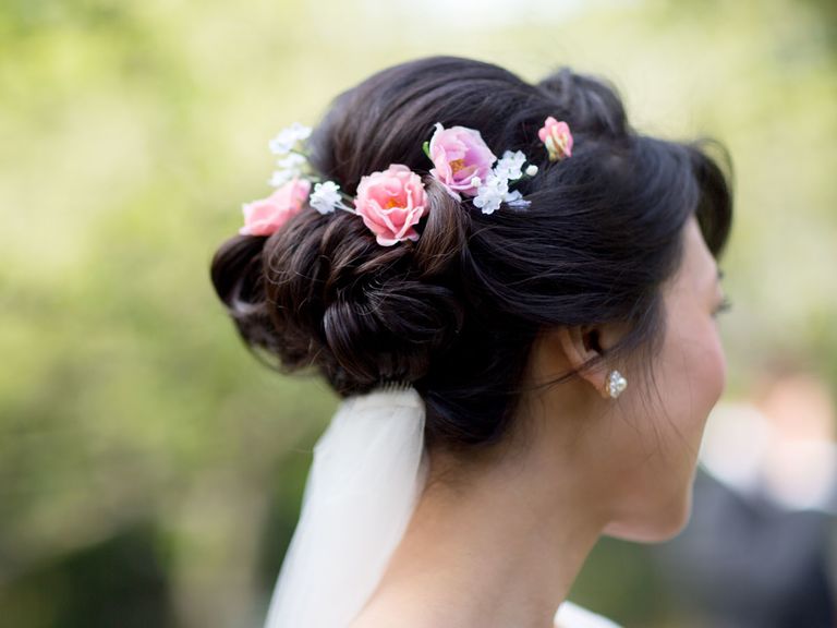 Flower Crown Wedding Hairstyles for Brides and Flower Girls