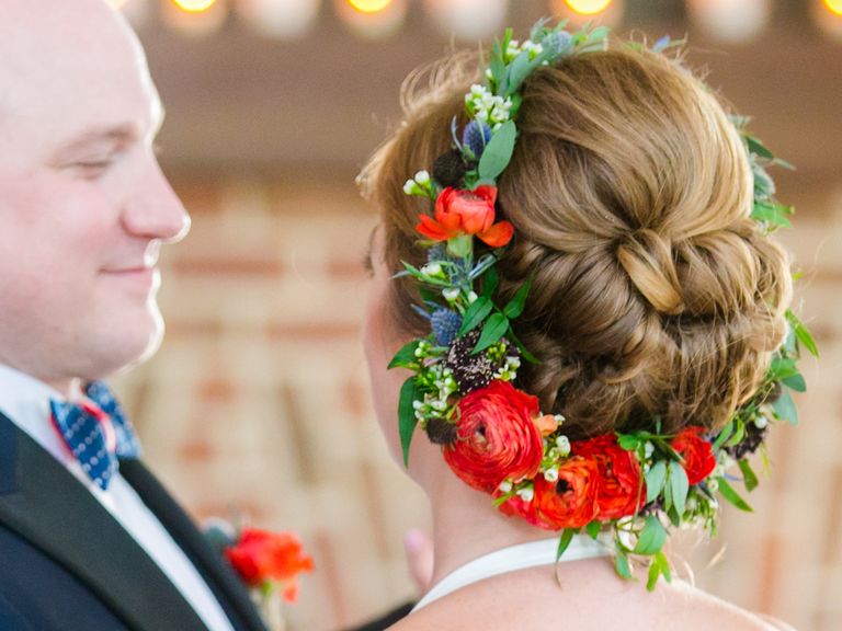 Flower Crown Wedding Hairstyles for Brides and Flower Girls