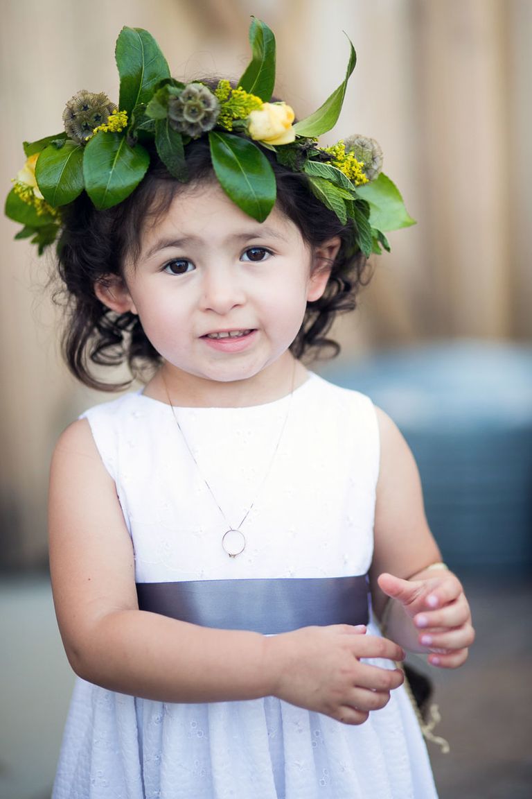 Flower Crown Wedding Hairstyles for Brides and Flower Girls