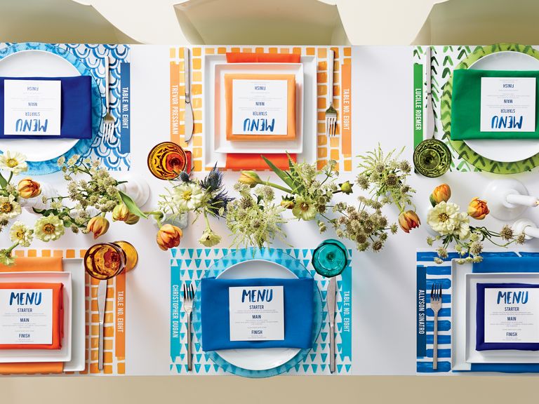 How to Pull Off a Playful Watercolor Wedding Palette