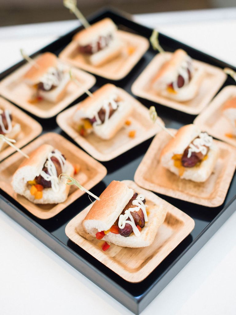 Mini Hot Dogs Get a Wedding Makeover