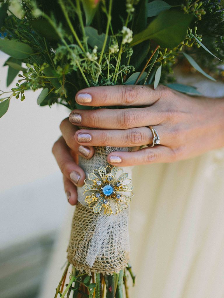 The Wedding Manicure You Should Get, Based on Your Bridal Bouquet