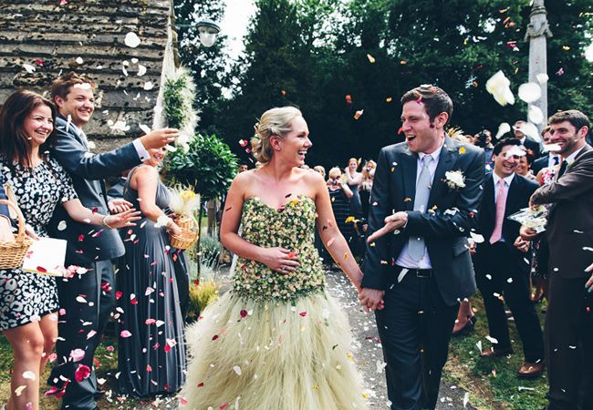 This Bride Wore A Wedding Dress Made Entirely Of Flowers