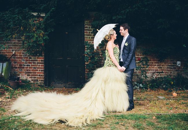 This Bride Wore A Wedding Dress Made Entirely Of Flowers