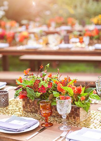 You’ll Love the Bright Colors and Tropical Bouquets in This Granola-Glam Wedding