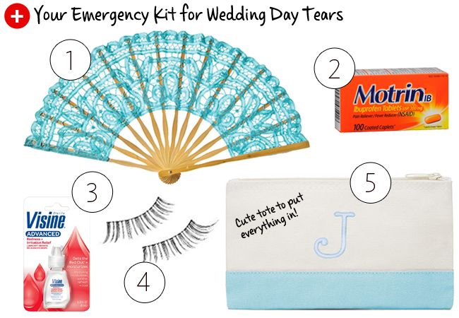 For Happy Tears — Try This Wedding Day Tears DIY Emergency Kit