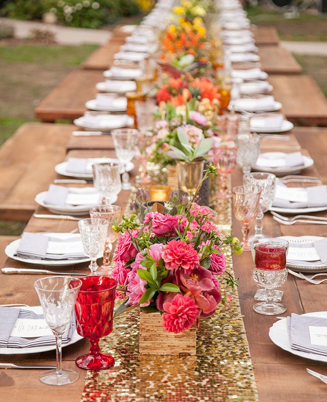 You’ll Love the Bright Colors and Tropical Bouquets in This Granola-Glam Wedding