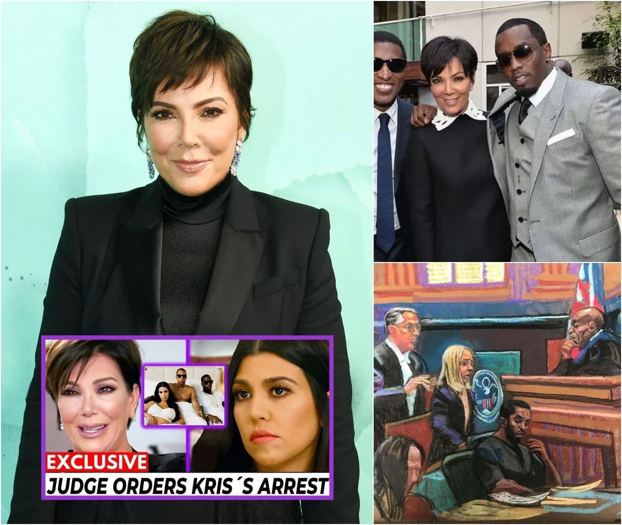 Imagen de portada de 😱 Coup de Théâtre: Kris Jenner ¡S'effondre après les Révélations de Kourtney lors de l'Audience de Diddy!