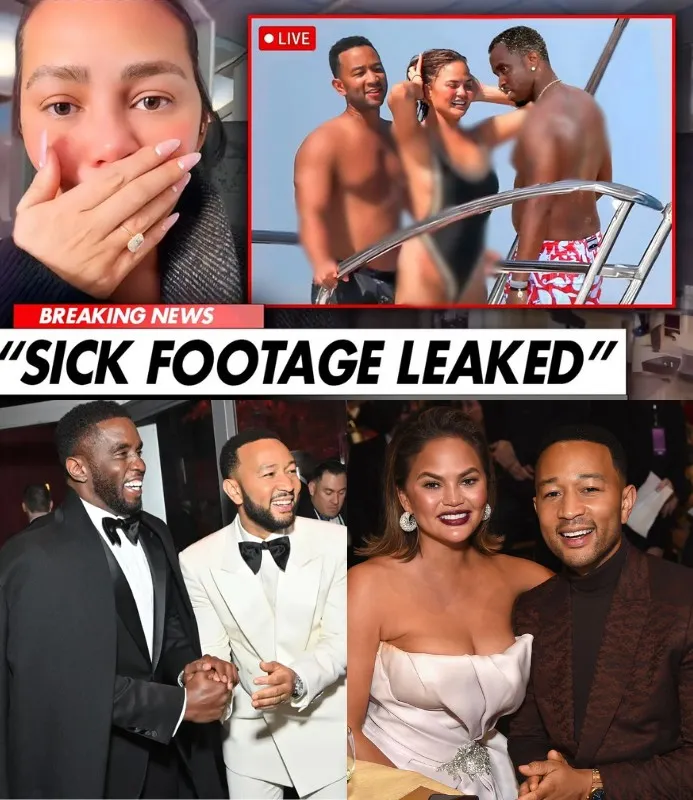 Cover Image for Scène du yacht de Diddy : John Legend est stupéfait lorsque Chrissy Teigen adopte soudainement un comportement bizarre qui laisse tout le monde abasourdi