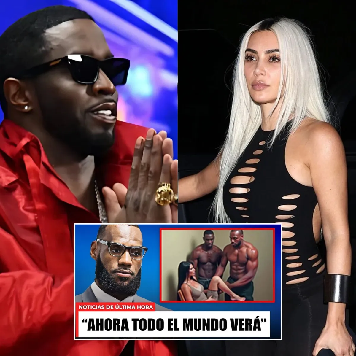 Cover Image for De nouvelles images de la fête de Diddy, Kim Kardashian et LeBron James changent tout