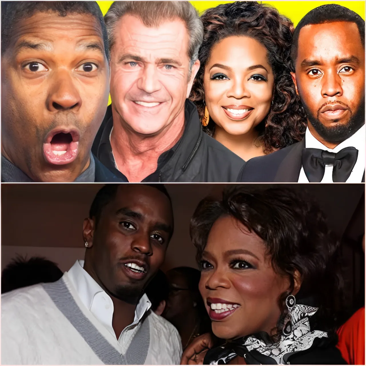 Cover Image for Oprah Winfrey Chocada Com as Revelações de Denzel Washington e Mel Gibson Sobre o Relacionamento com Diddy!