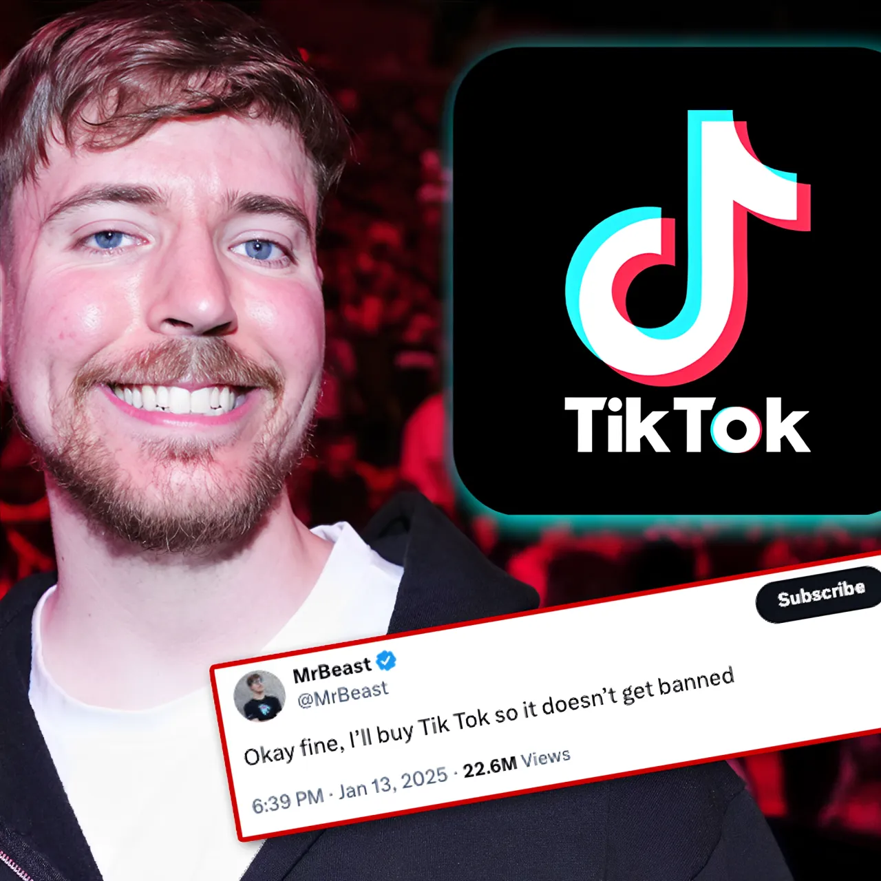 Cover Image for MRBEAST SURPREENDE! O Rei Do YouTube Planeja Comprar O TikTok Para Salvá-Lo Nos EUA